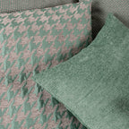 Capa de Almofada Pied - de - Poule Verde HERITAGE - Gato Preto