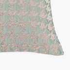 Capa de Almofada Pied - de - Poule Verde HERITAGE - Gato Preto