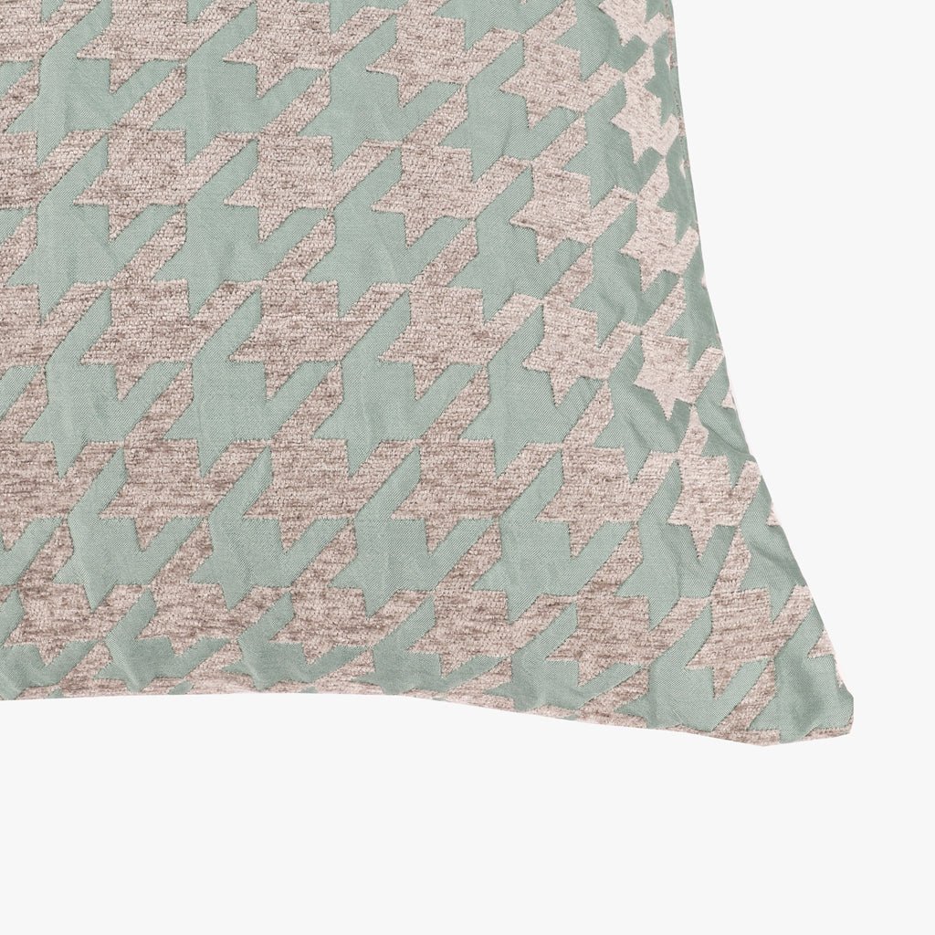 Capa de Almofada Pied - de - Poule Verde HERITAGE - Gato Preto