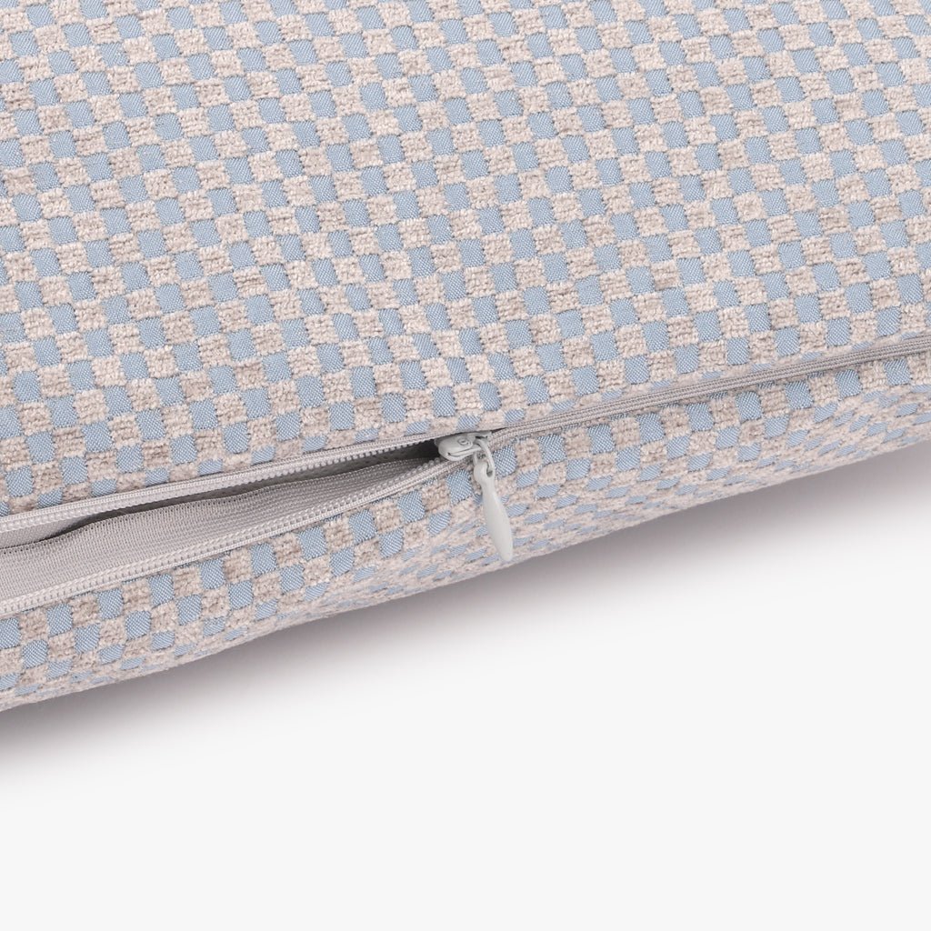 Capa de Almofada Quadrados Azul HERITAGE - Gato Preto