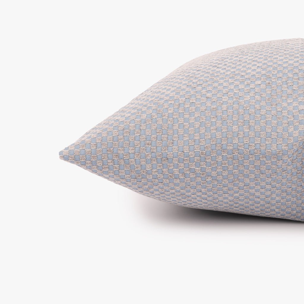 Capa de Almofada Quadrados Azul HERITAGE - Gato Preto