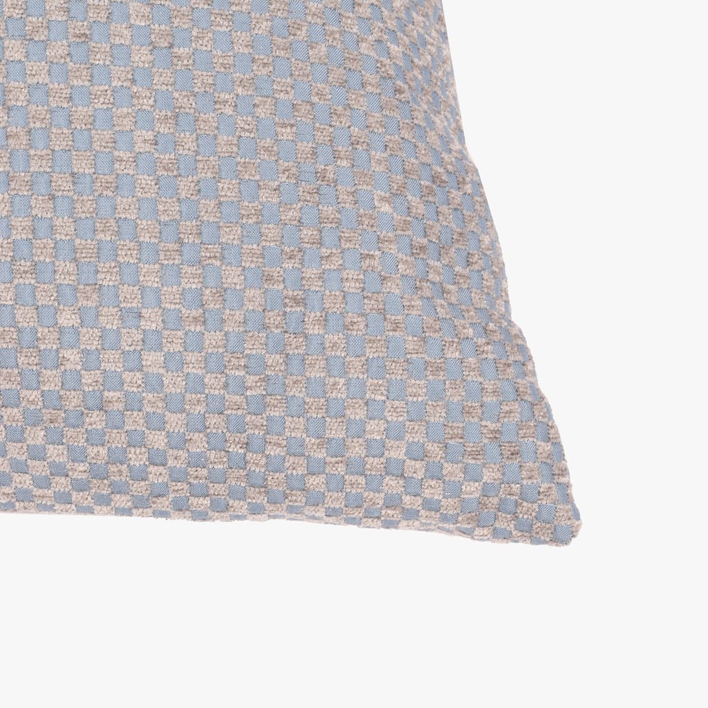 Capa de Almofada Quadrados Azul HERITAGE - Gato Preto