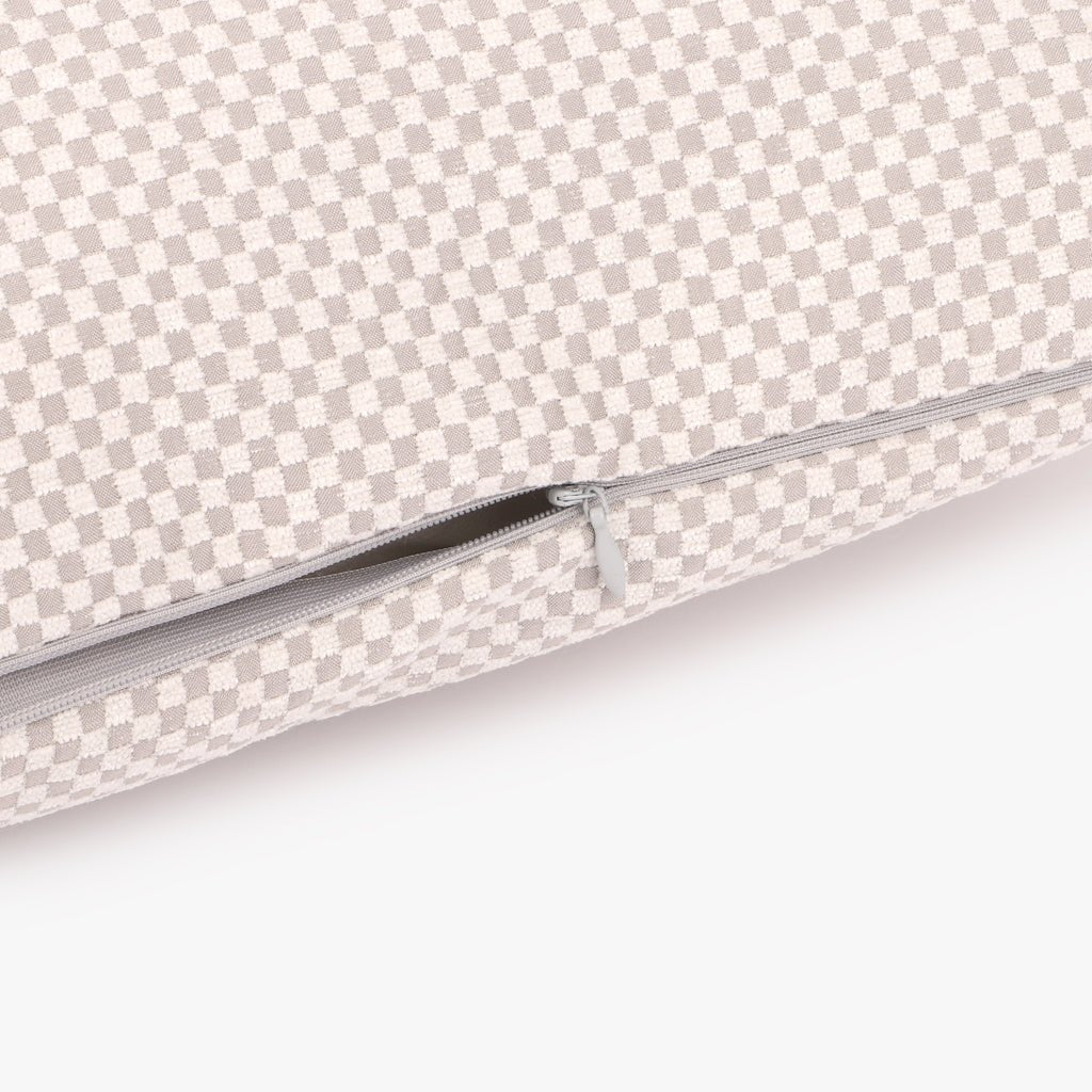 Capa de Almofada Quadrados Branco HERITAGE - Gato Preto