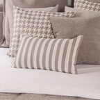 Capa de Almofada Riscas Branco HERITAGE - Gato Preto