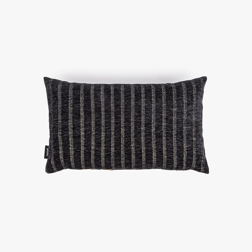 Capa de Almofada Riscas Preto ALBA - Gato Preto