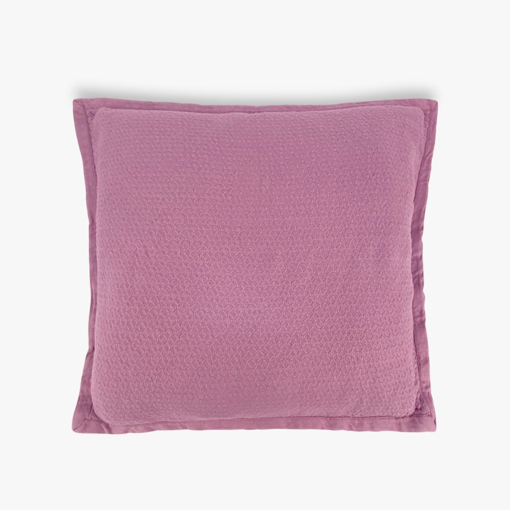 Capa de Almofada Stonewash Malva VICENZA - Gato Preto