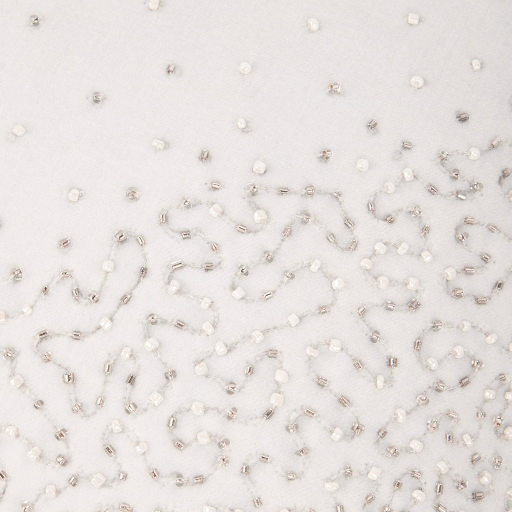 Capa de Almofada Veludo com Missangas Cinzenta NEW BRIGHT - Gato Preto