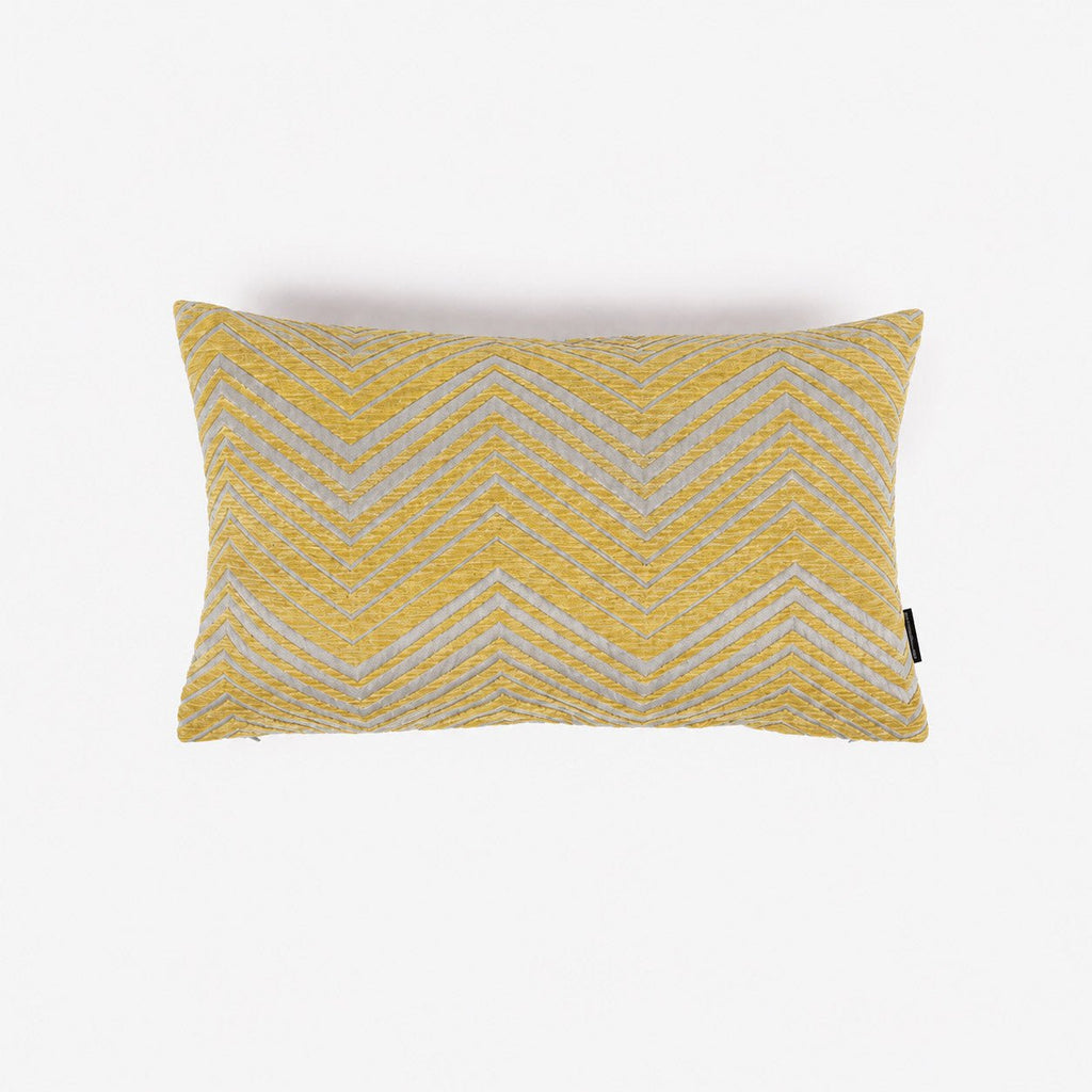 Capa de Almofada Zig Zag Mostarda 30x50 HERITAGE - Gato Preto