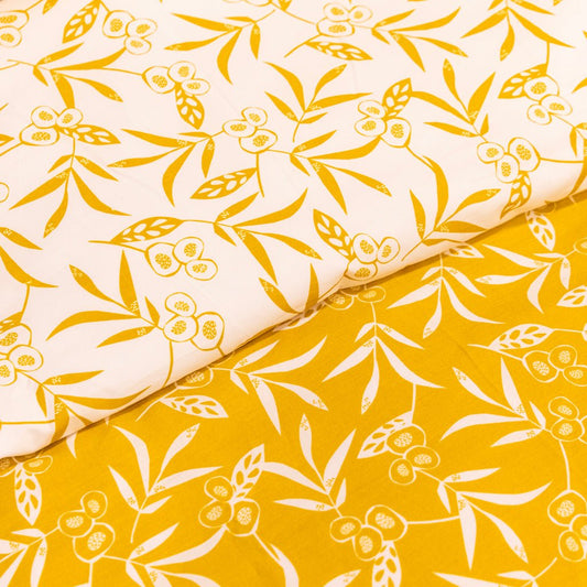 Capa de Edredão Flores Amarelo 140x220 BACKYARD - Gato Preto