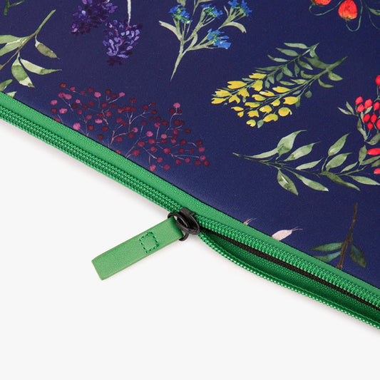Capa para Portátil Neoprene Flores GARDEN MEMORIES - Gato Preto