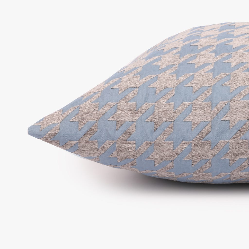 Capa pied-de-poule azul 50x50cm HERITAGE - Gato Preto