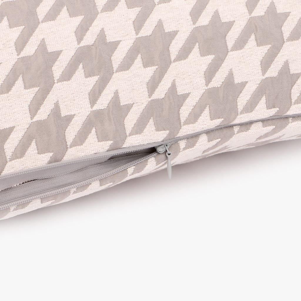 Capa pied-de-poule branco 50x50cm HERITAGE - Gato Preto