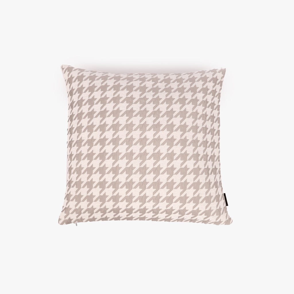 Capa pied-de-poule branco 50x50cm HERITAGE - Gato Preto