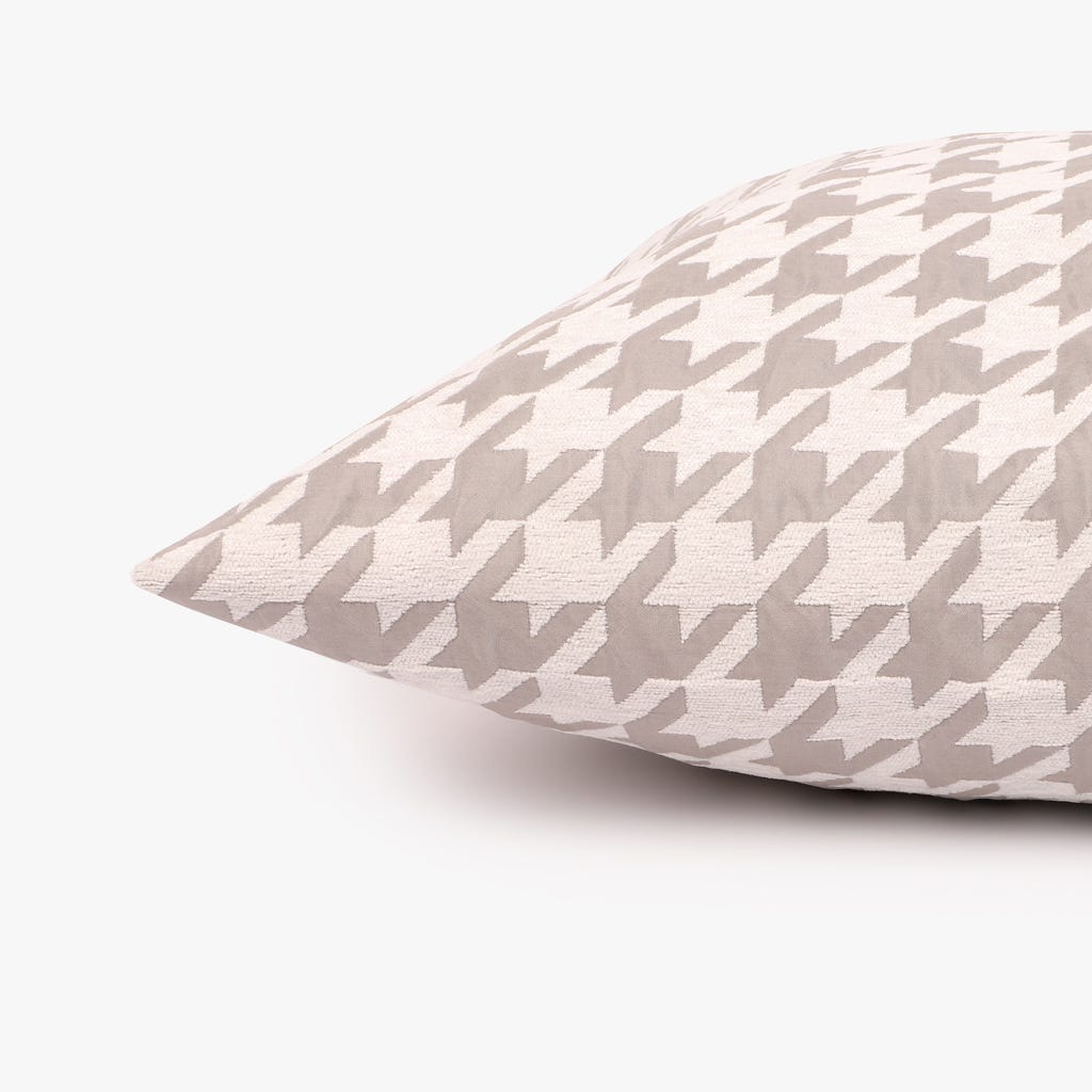 Capa pied-de-poule branco 50x50cm HERITAGE - Gato Preto
