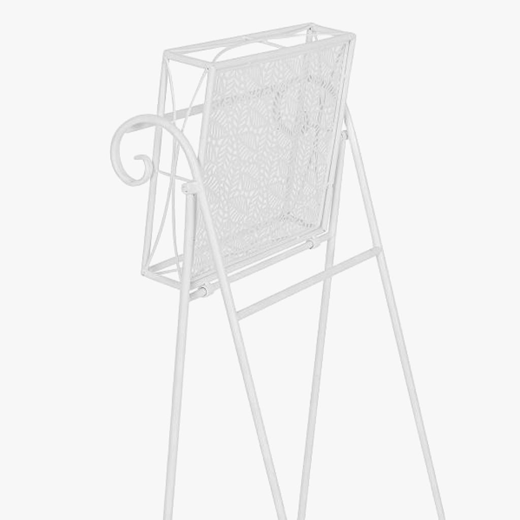 Carrinho de Apoio em Ferro Branca REVIVAL - Gato Preto