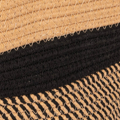 Cesto Algodão M Bege e Preto CERCAL - Gato Preto