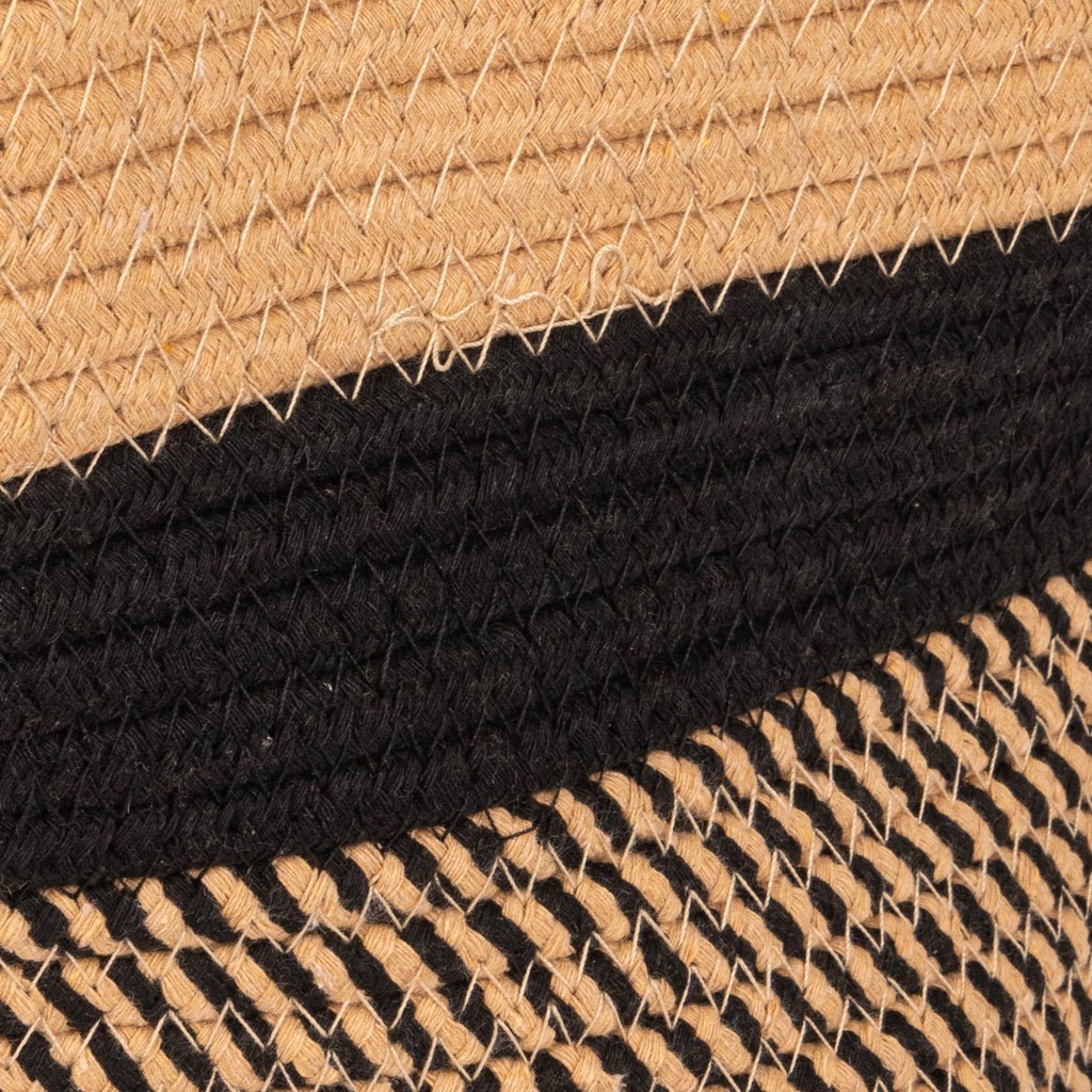 Cesto Algodão S Bege e Preto CERCAL - Gato Preto