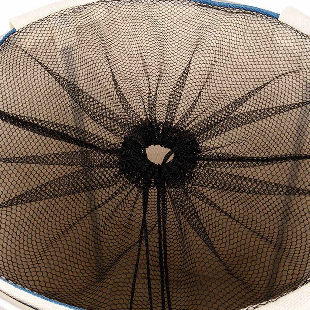 Cesto da roupa às riscas azul 38x54cm NISI - Gato Preto