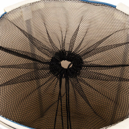 Cesto da roupa às riscas azul 38x54cm NISI - Gato Preto