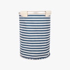 Cesto da roupa às riscas azul 38x54cm NISI - Gato Preto