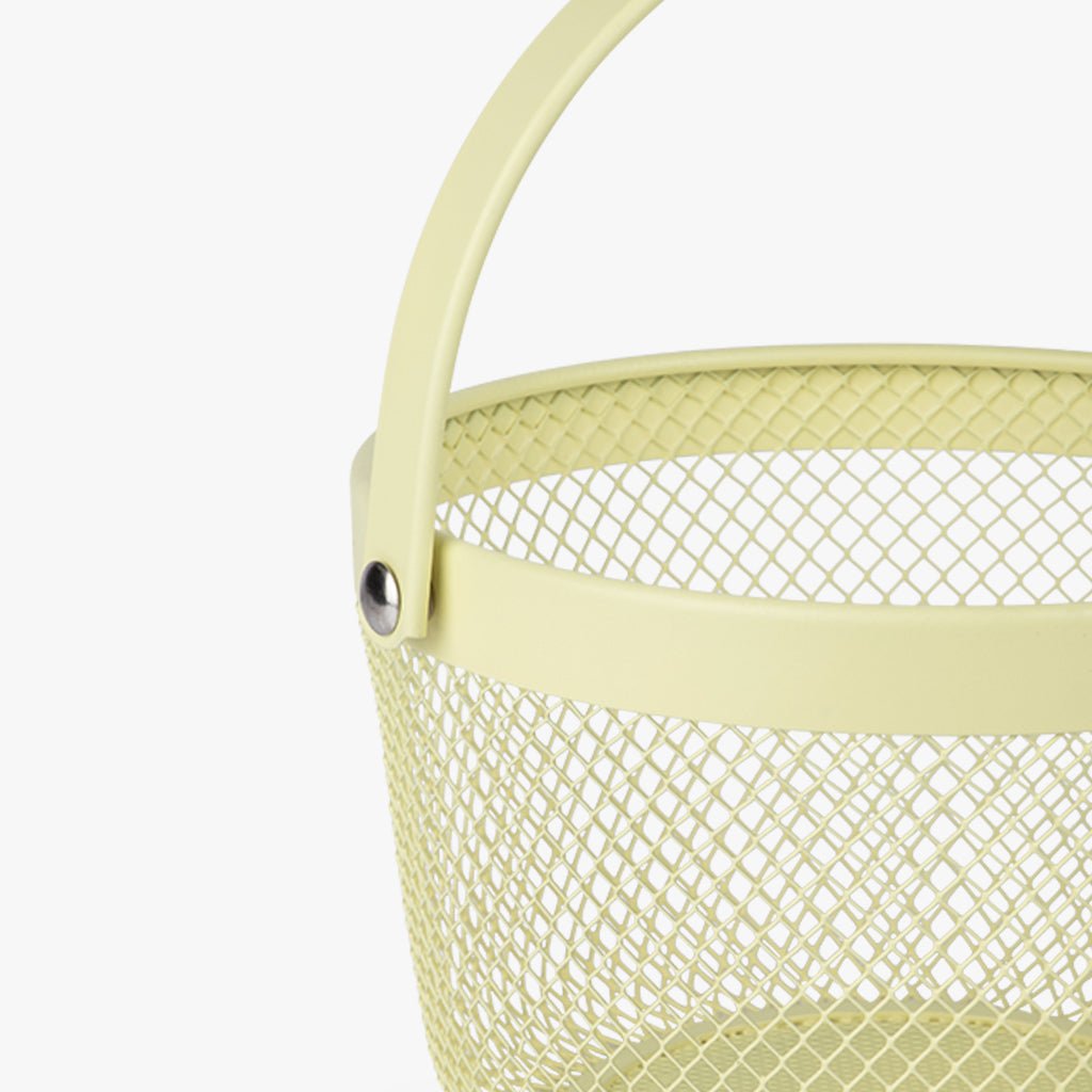 Cesto de Metal Amarelo SUMMER PASTELS - Gato Preto