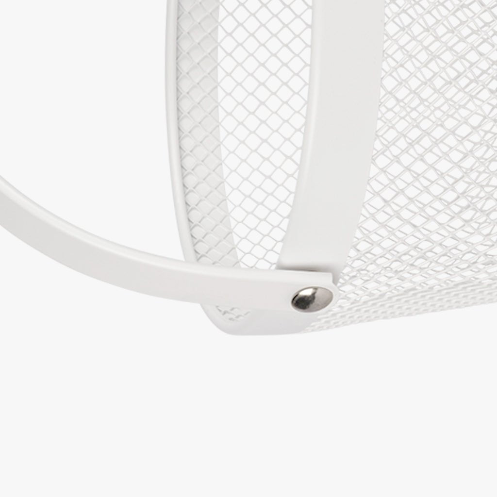 Cesto de Metal Branco ALL WHITE - Gato Preto