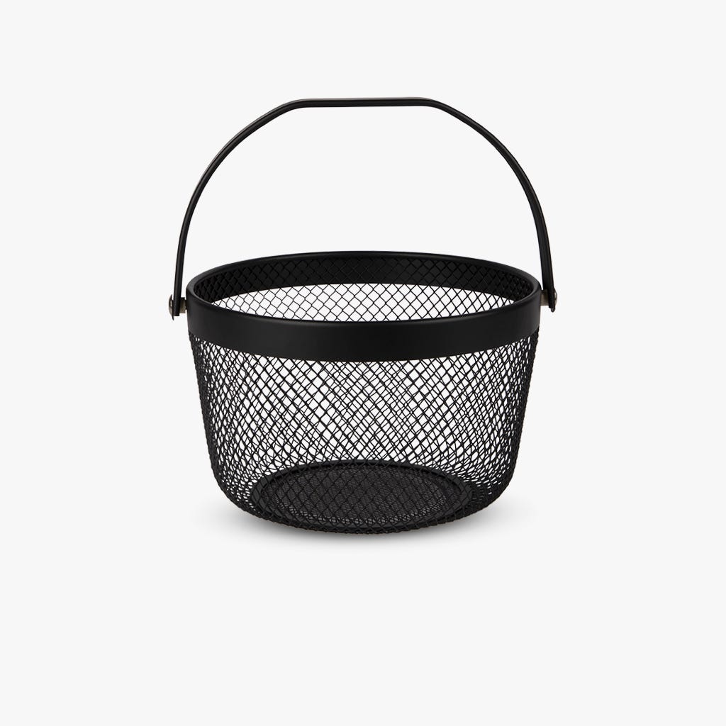 Cesto de Metal Preto ALL BLACK - Gato Preto