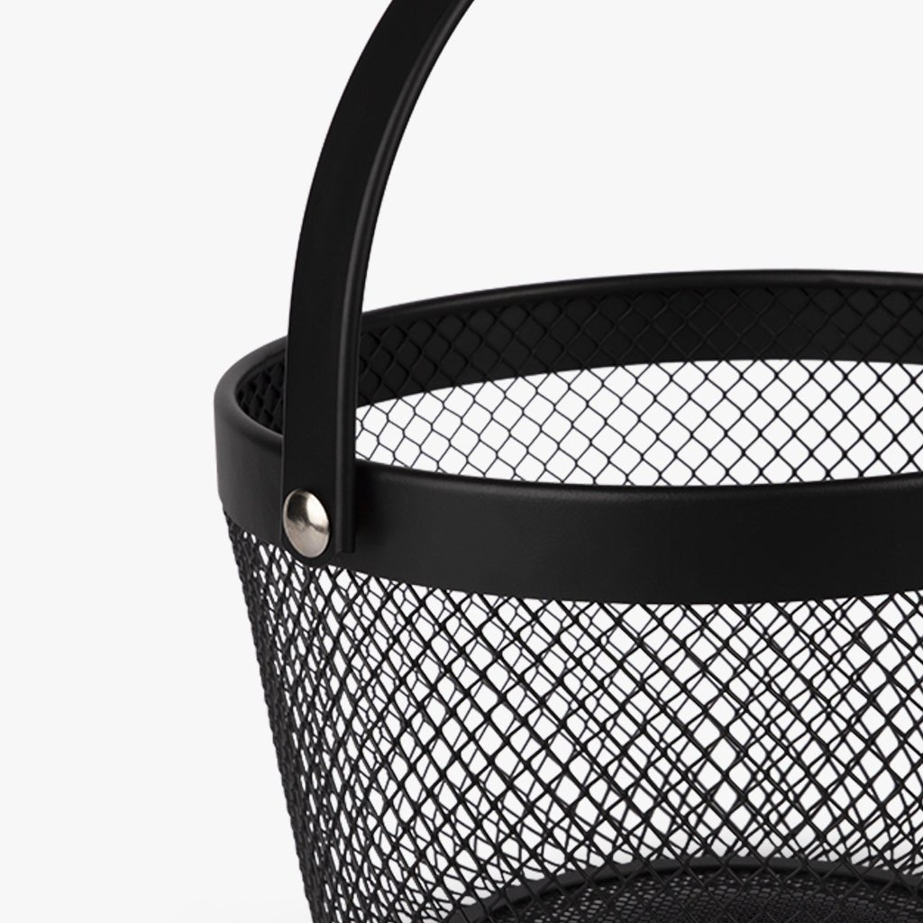 Cesto de Metal Preto ALL BLACK - Gato Preto