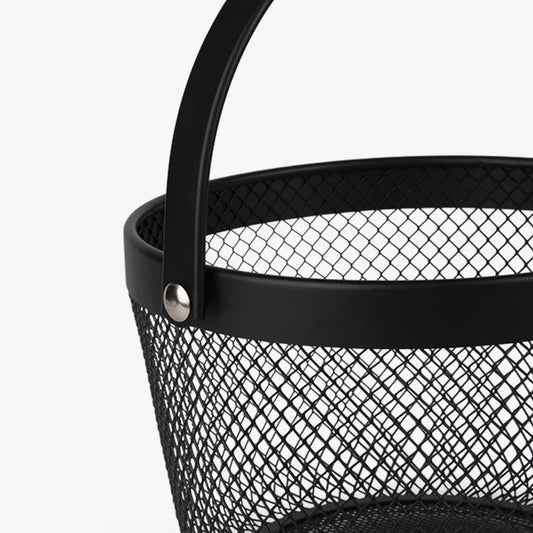 Cesto de Metal Preto ALL BLACK - Gato Preto