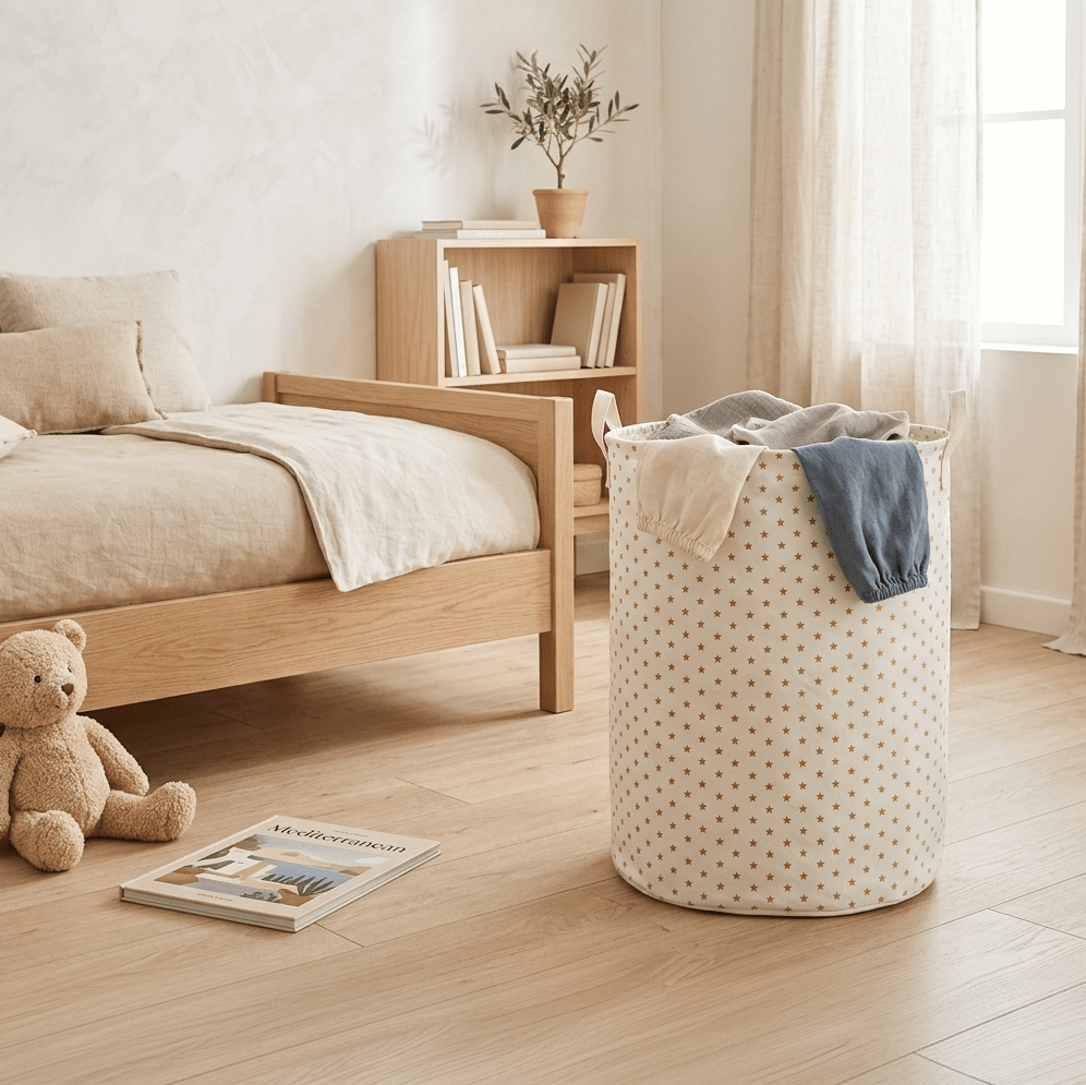 Cesto de roupa estampado STAR - Gato Preto