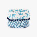 Cesto do Pão Reversível com Pássaros e Folhas Azuis BLUE BIRD - Gato Preto