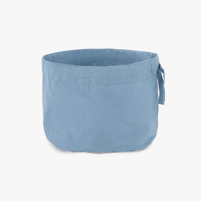 Cesto e Saco de Pão Algodão Azul 4EVERYDAY - Gato Preto