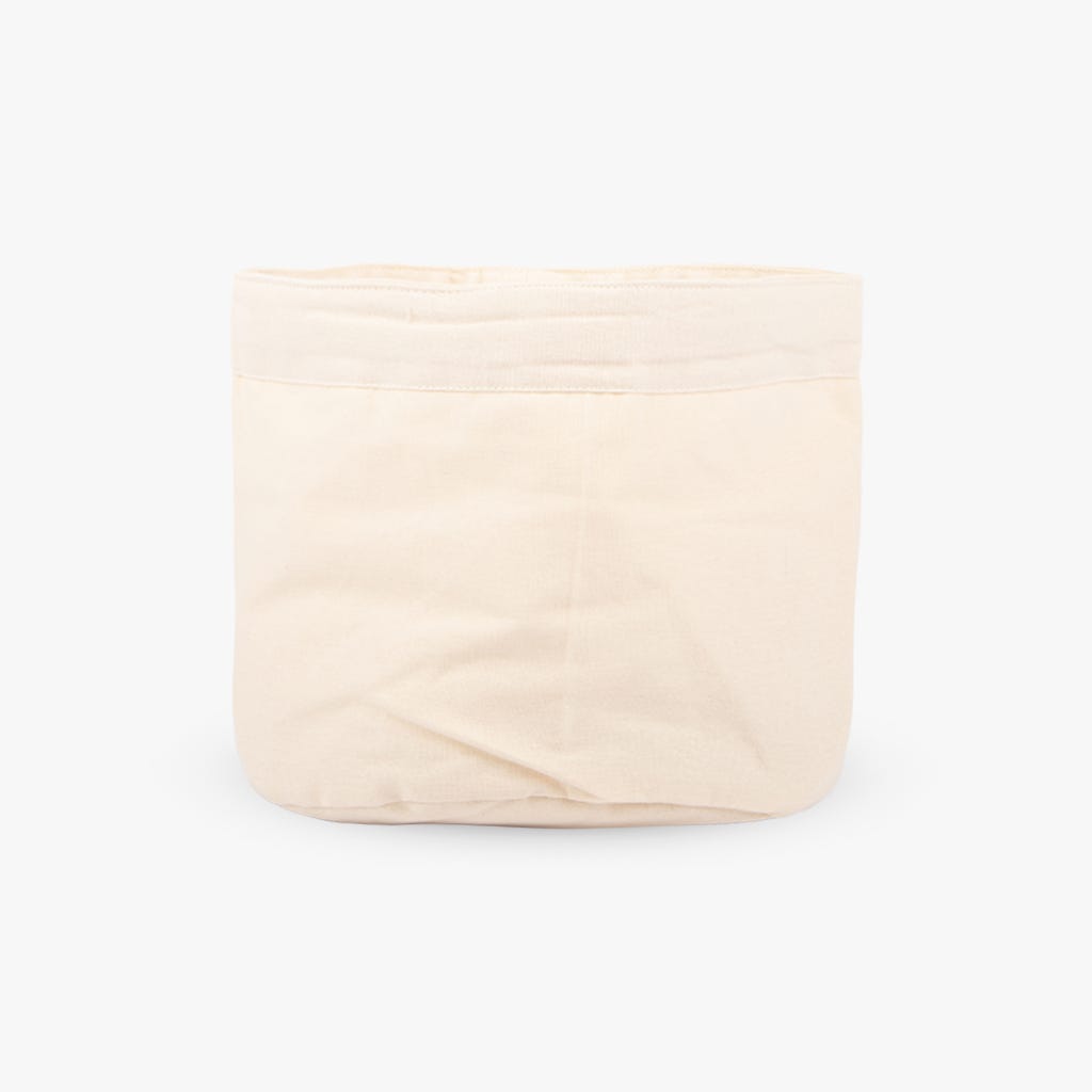 Cesto e Saco de Pão Algodão Bege 4EVERYDAY - Gato Preto