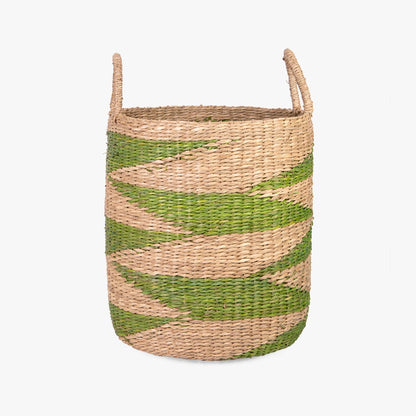 Cesto M Verde e Natural VINH - Gato Preto