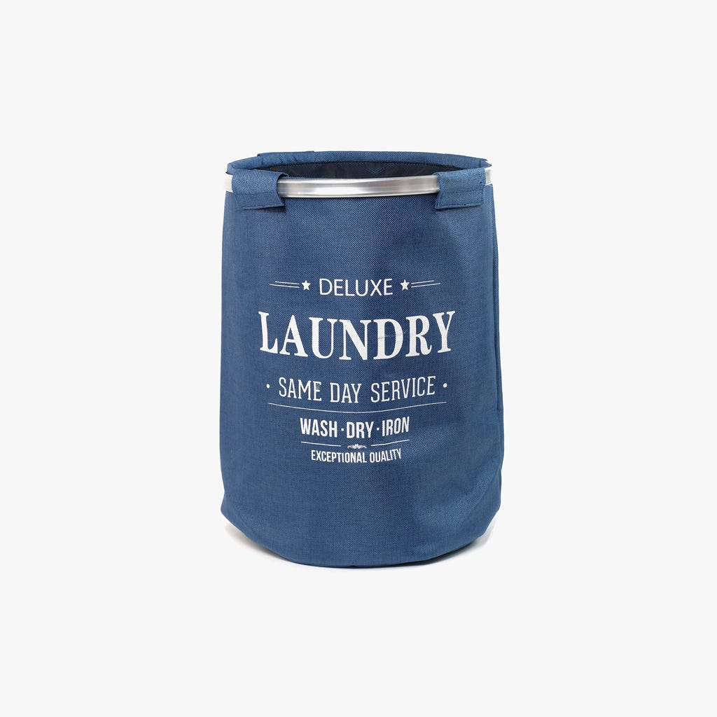 Cesto Roupa Deluxe Azul NARKU - Gato Preto