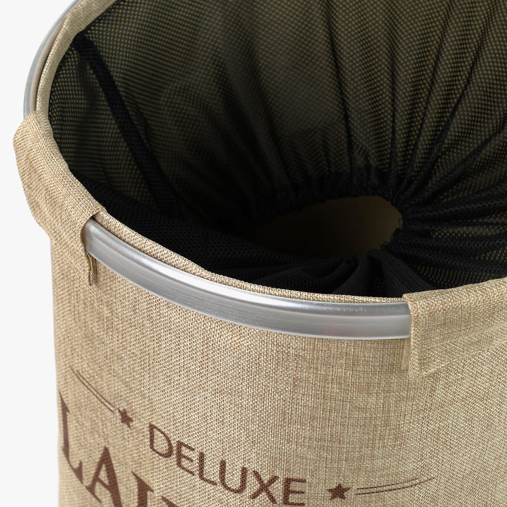 Cesto Roupa Deluxe Bege NARKU - Gato Preto