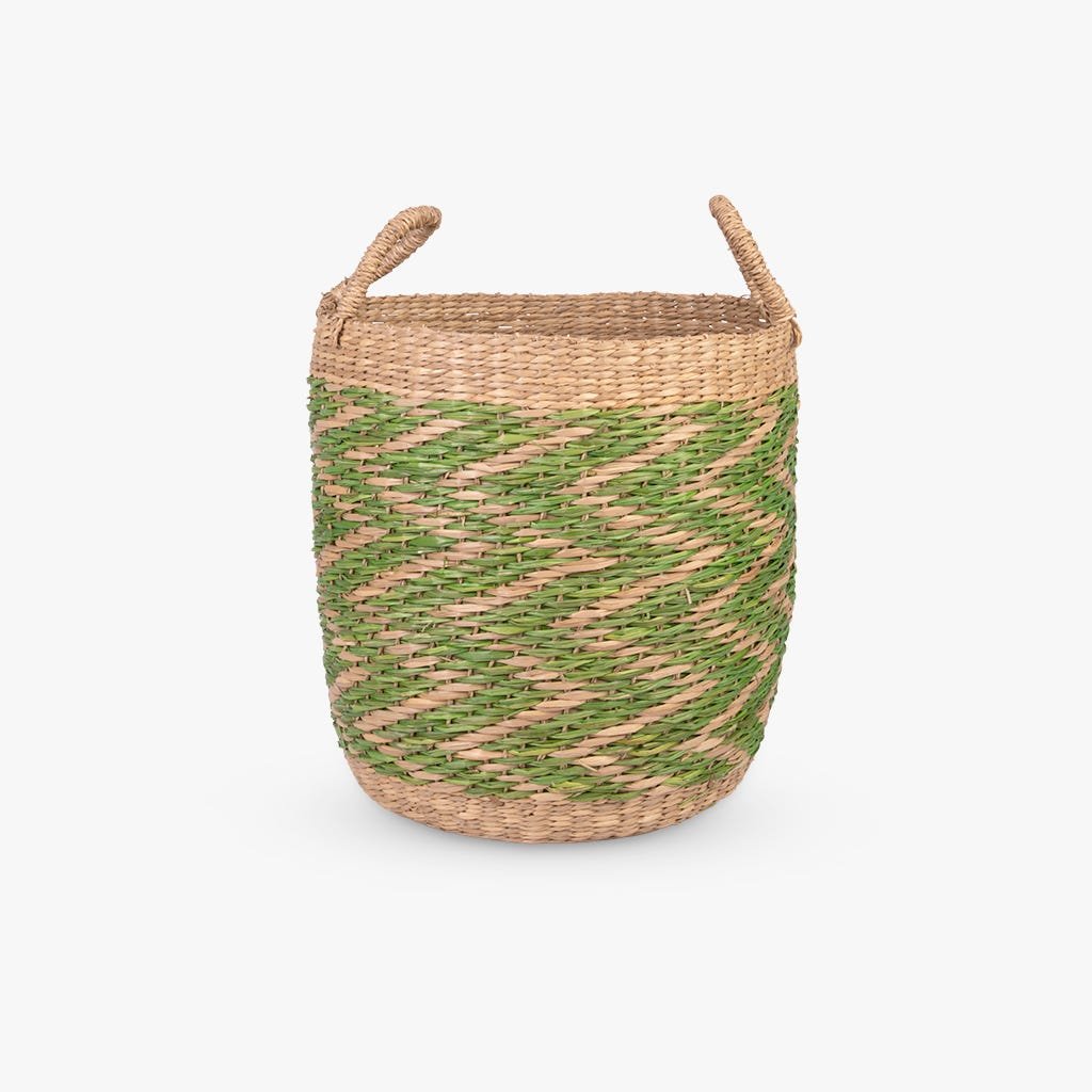 Cesto S Verde e Natural VINH - Gato Preto