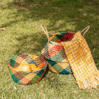 Cesto Seagrass Multicolorido Grande BASSAC - Gato Preto
