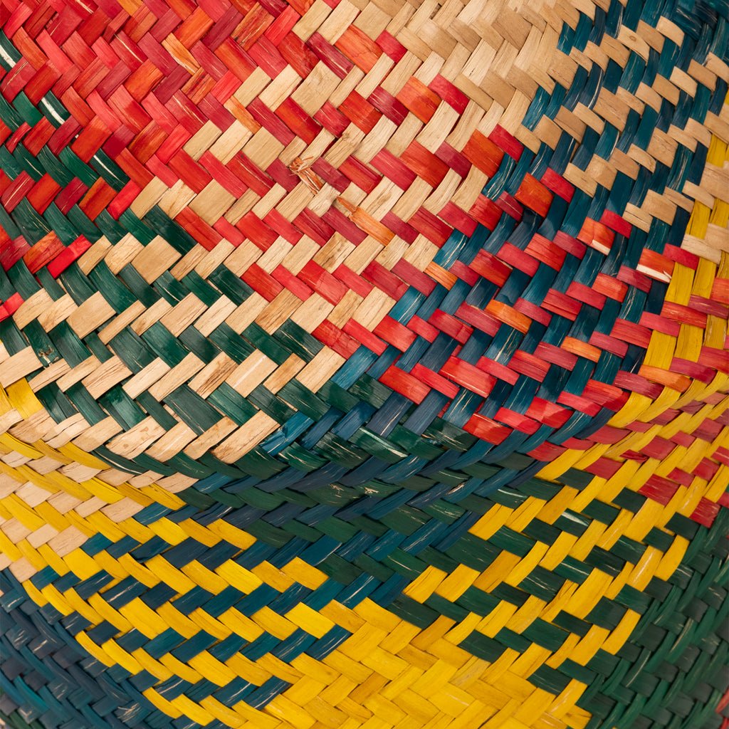 Cesto Seagrass Multicolorido Grande BASSAC - Gato Preto