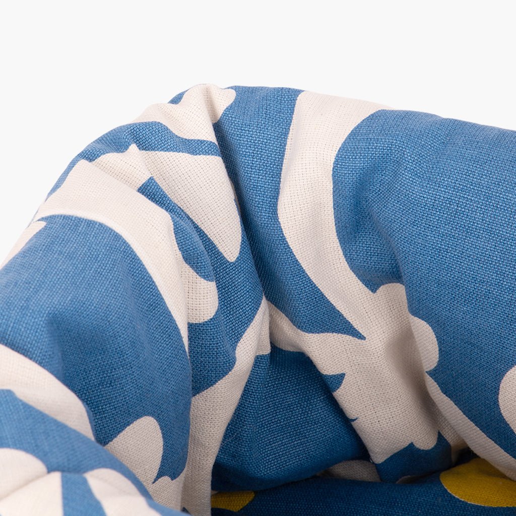 Cesto/Saco de Pão de Algodão AZULEJO - Gato Preto