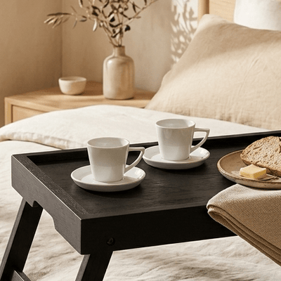 Chávena de Café com Pires 105 ml BRIGHT WHITE - Gato Preto