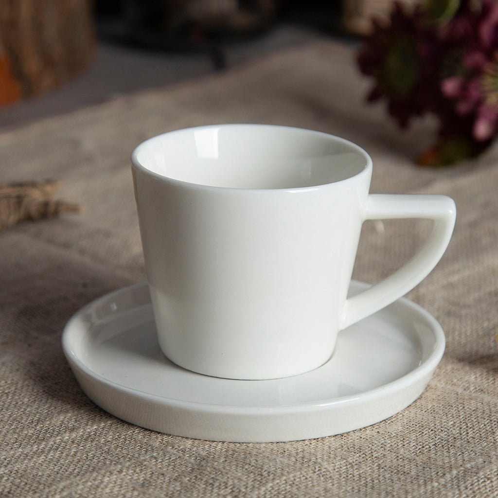 Chávena de Café com Pires 105 ml BRIGHT WHITE - Gato Preto