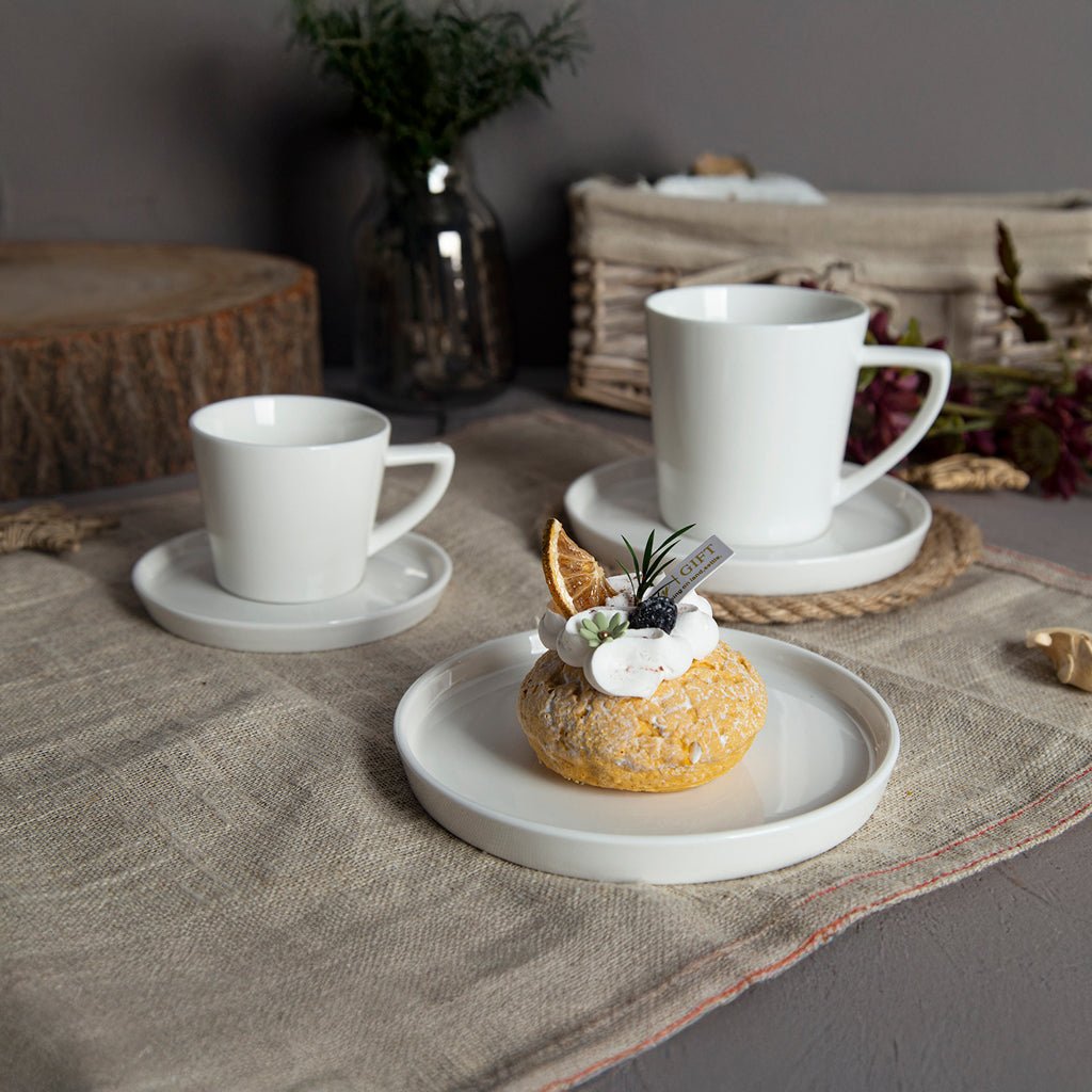 Chávena de Café com Pires 105 ml BRIGHT WHITE - Gato Preto