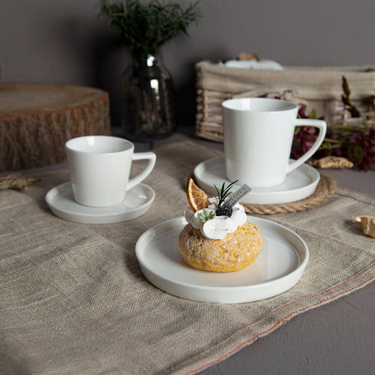 Chávena de Café com Pires 105 ml BRIGHT WHITE - Gato Preto