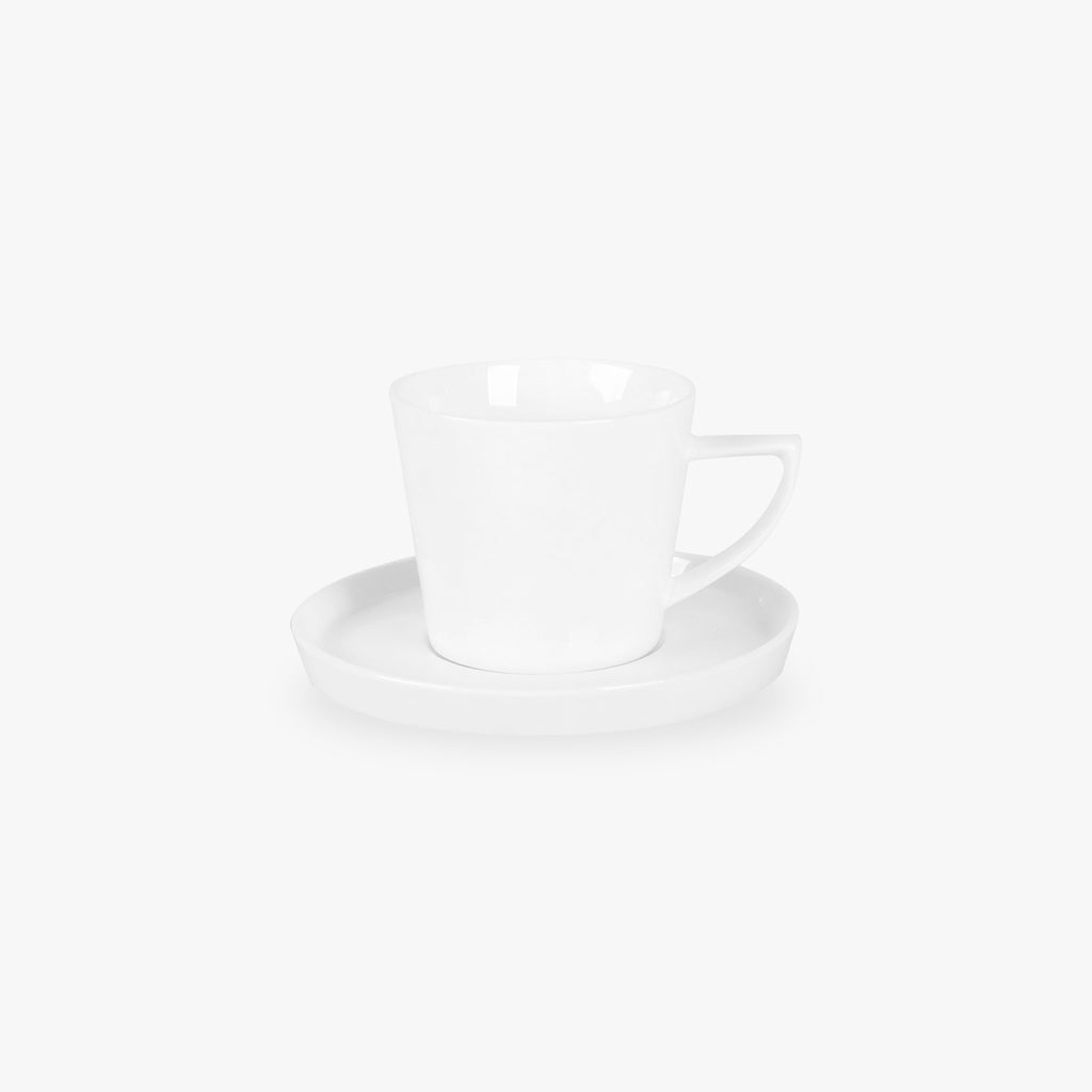 Chávena de Chá com Pires 220 ml BRIGHT WHITE - Gato Preto