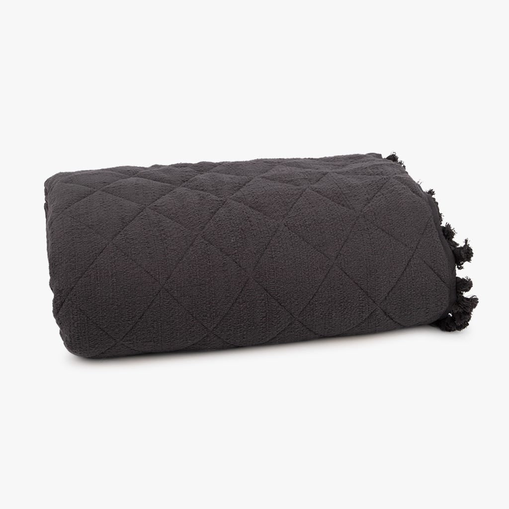 Colcha de Algodão Preto VEROLI - Gato Preto