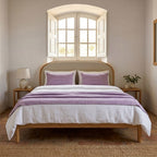 Colcha para Cama Mesclada Violeta e Branco 180x250 SUKI - Gato Preto