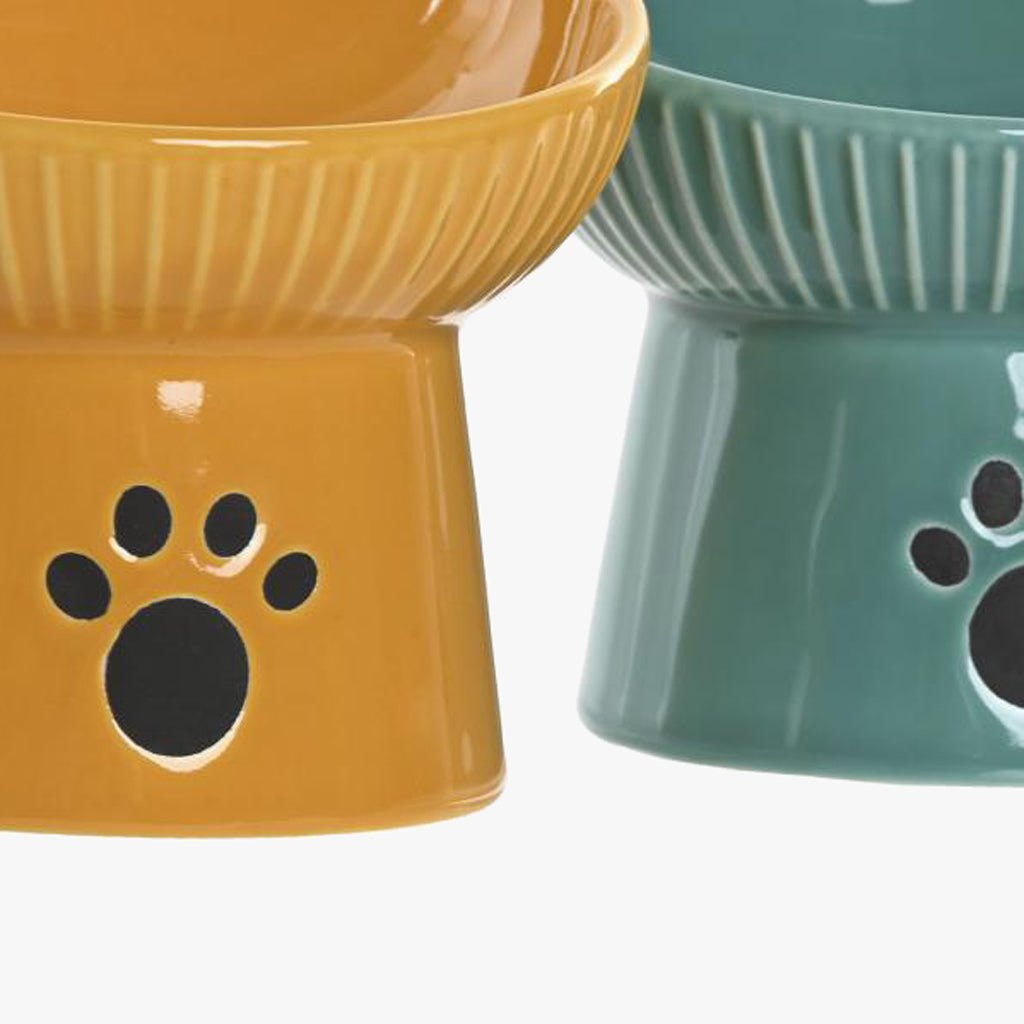 Comedouro de Gres Sortido 12,5X12,5X11 PAWRENTS - Gato Preto