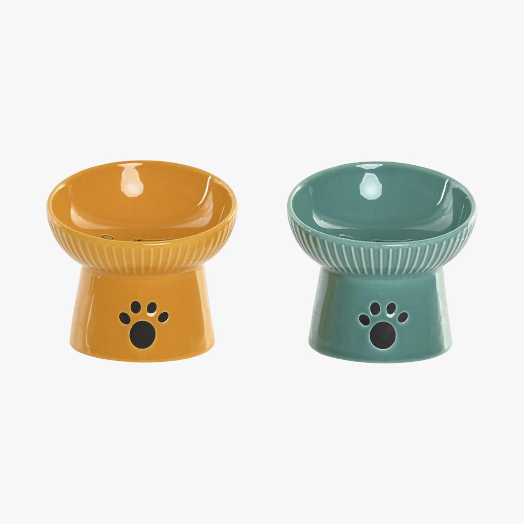 Comedouro de Gres Sortido 12,5X12,5X11 PAWRENTS - Gato Preto