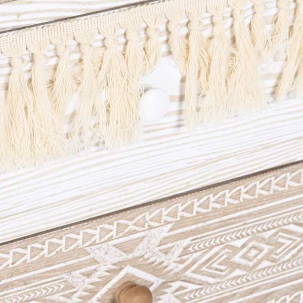 Cómoda Branca Cinco Gavetas ZENA - Gato Preto